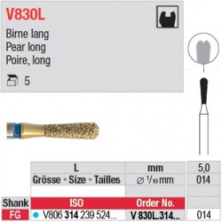  V830L.314.014 - DIACUT - Poire, long 