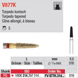  FV877K.314.016 - DIACUT - Cône allongé, à biseau 