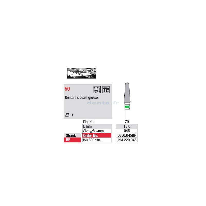 Fraise en carbure - 5650.045HP