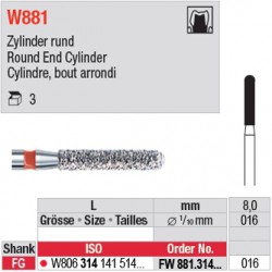  FW881.314.016 - White Tiger - Cylindre, bout arrondi 
