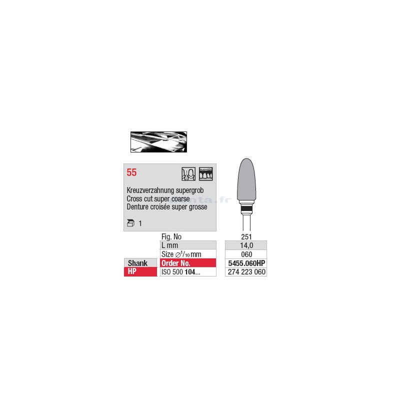 Fraise en carbure - 5455.060HP