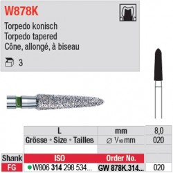  GW878K.314.020 - White Tiger - Cône, allongé, à biseau 