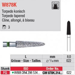  GW878K.314.022 - White Tiger - Cône, allongé, à biseau 