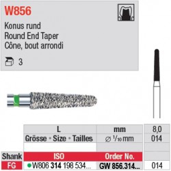  GW856.314.014 - White Tiger - Cône, bord arrondi 