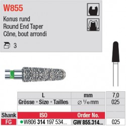  GW855.314.025 - White Tiger - Cône, bord arrondi 