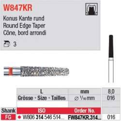  FW847KR.314.016 - White Tiger - Cône, bord arrondi 
