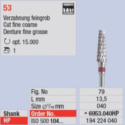 6953.040HP - TC cutter 53