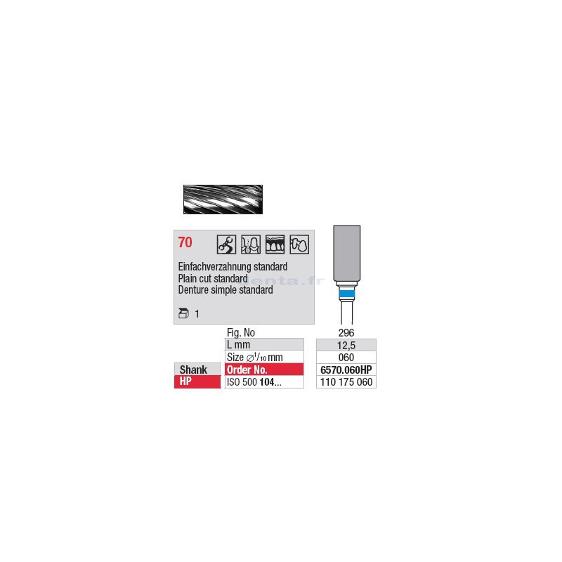 Fraise en carbure - 6570.060HP