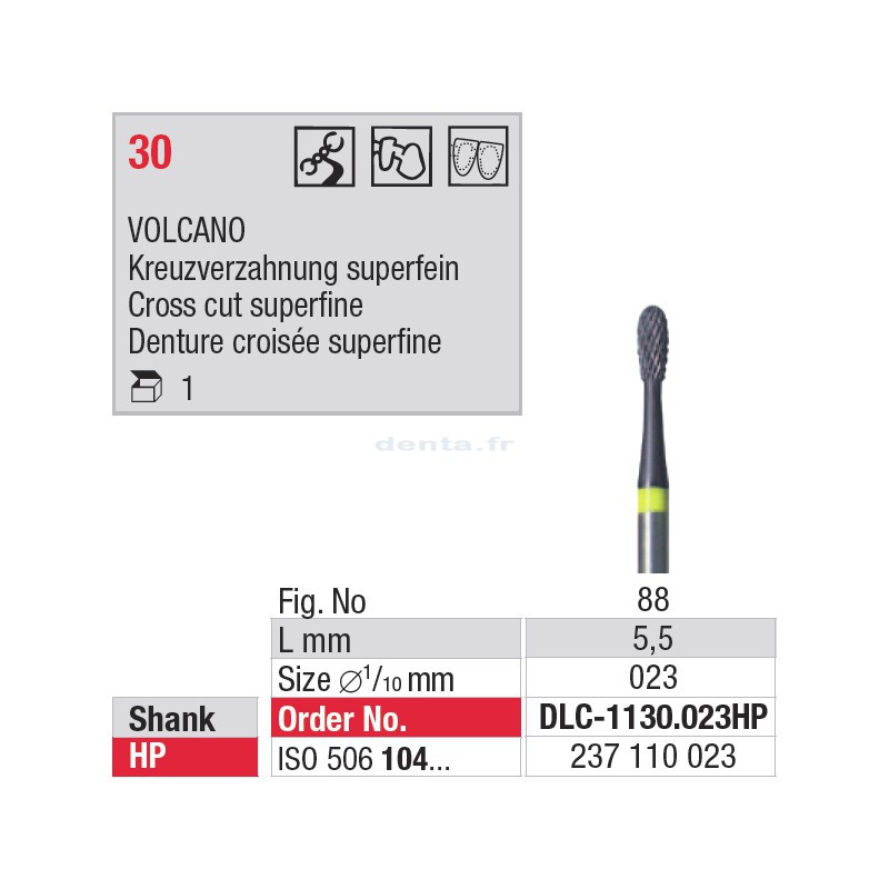 DLC-1130.023HP Volcano denture 30