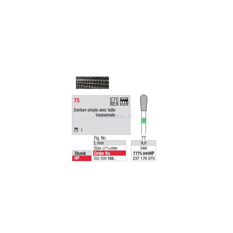 Fraise en carbure - 7775.040HP