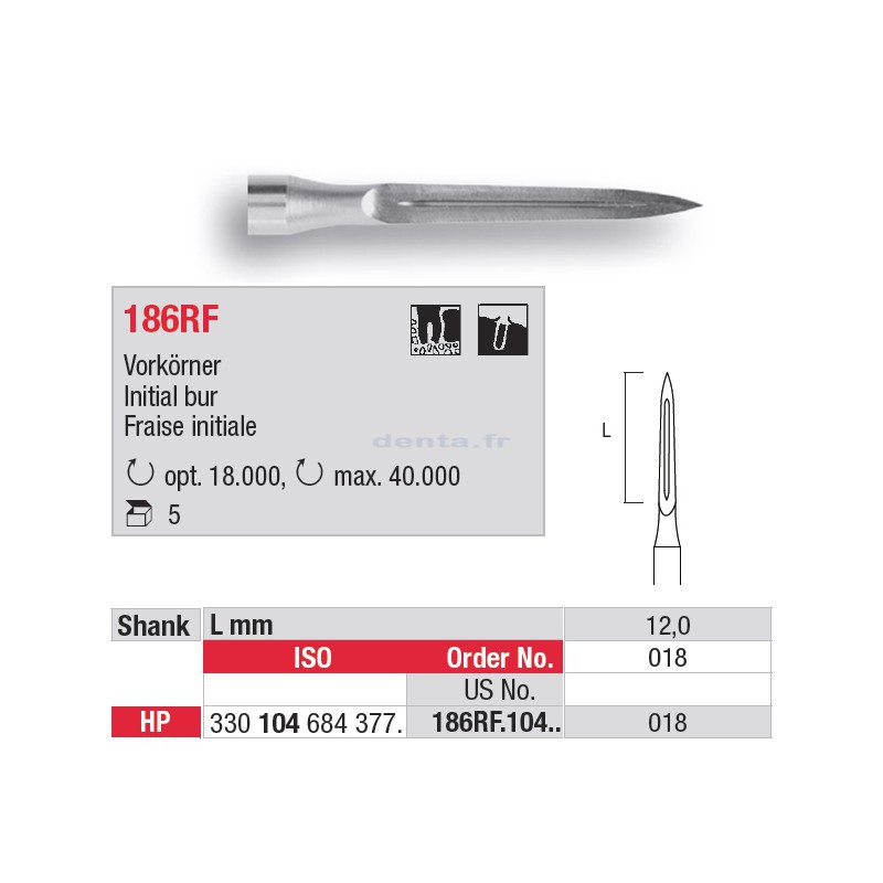 186RF.104.018 Fraise initiale
