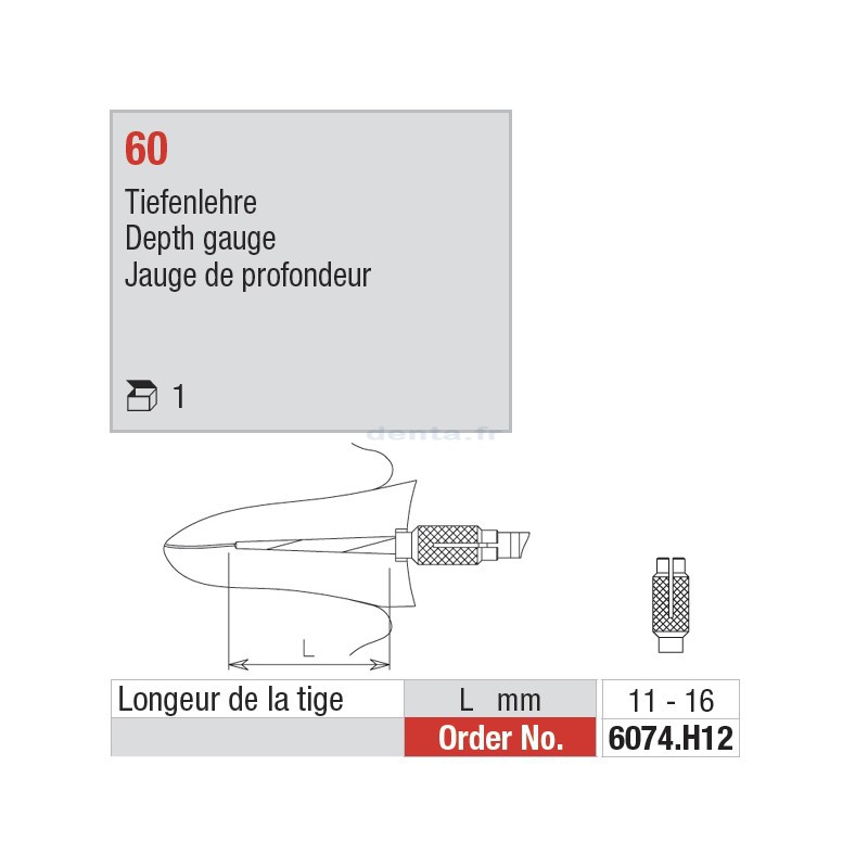 6074.H12 - Jauge de profondeur