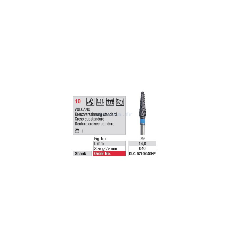 Fraise à Volcano - DLC-5710.040HP