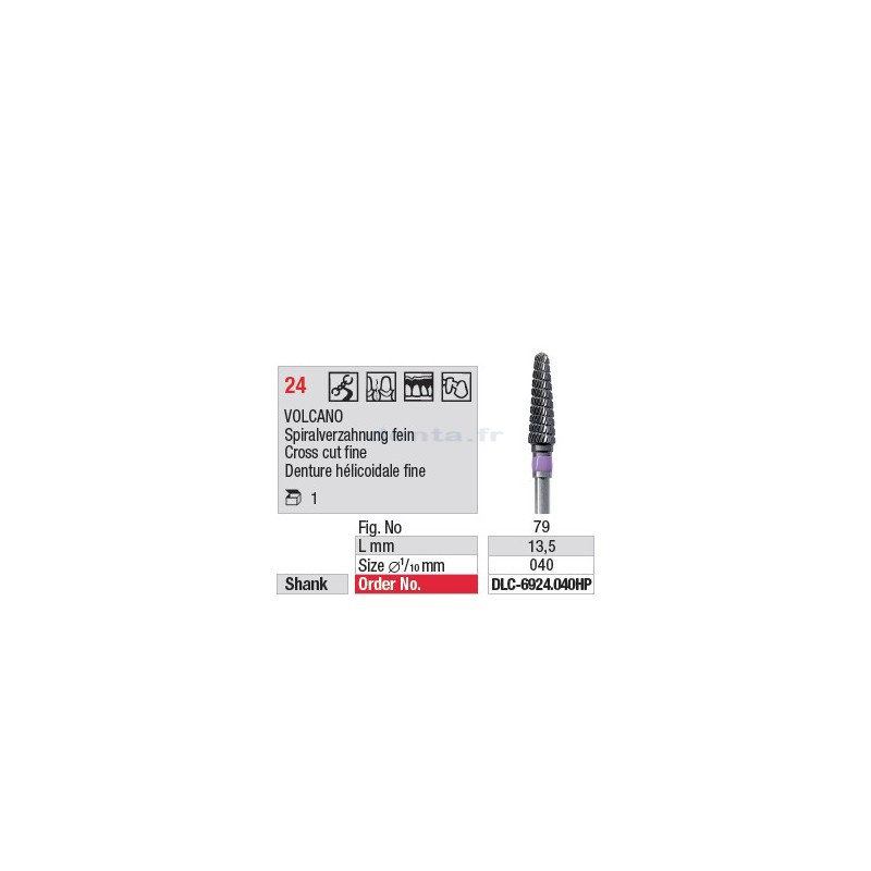 Fraise à Volcano - DLC-6924.040HP