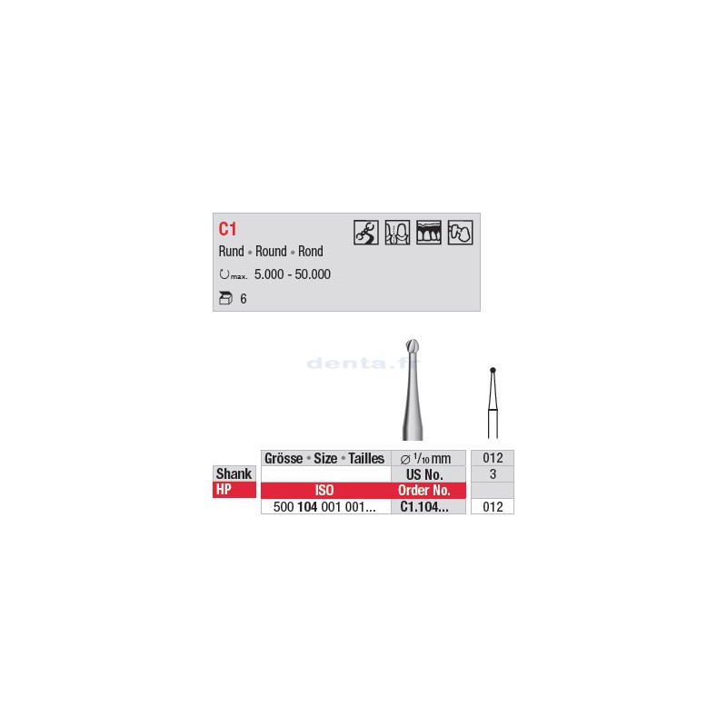 Fraise à finir - C1.104.012