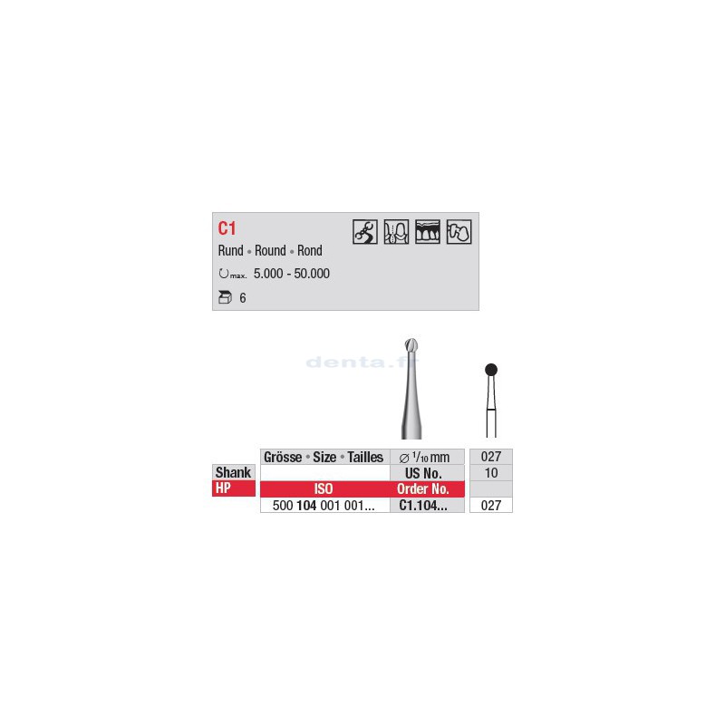 Fraise à finir - C1.104.027