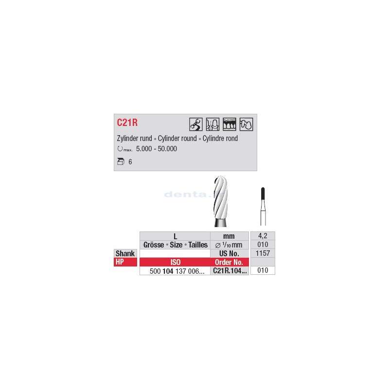 Fraise à finir - C21R.104.010