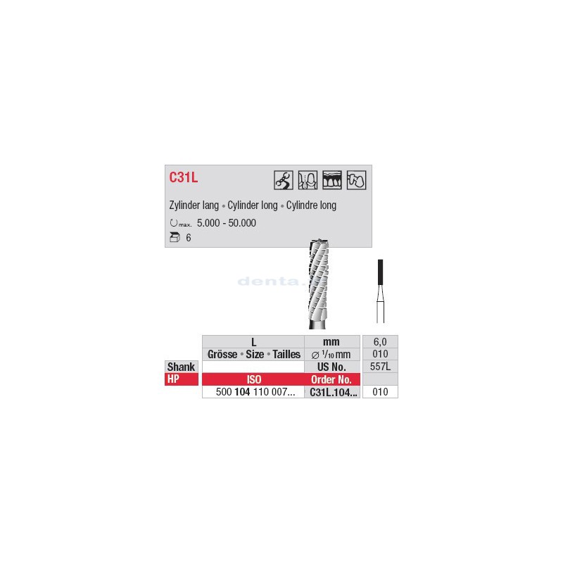 Fraise à finir - C31L.104.010