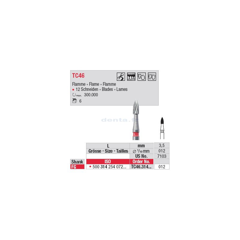 Fraises à finir - TC46.314.012