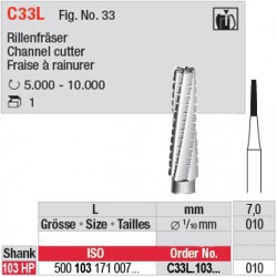 Fraise à rainurer - C33L.103.010