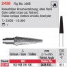 Fraise conique denture croisée, bout plat - 2436.103.031