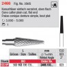Fraise conique denture simple, bout plat - 2466.103.023