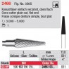 Fraise conique denture simple, bout plat - 2466.103.031