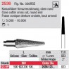 Fraise conique denture croisée, bout arrondi - 2536.123.023