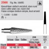 Fraise conique denture simple, bout arrondi - 2566.103.023