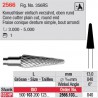 Fraise conique denture simple, bout arrondi - 2566.103.040