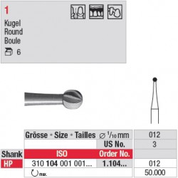 Fraise en acier ronde - 1.104.012