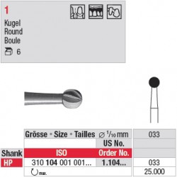 Fraise en acier ronde - 1.104.033