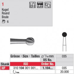 Fraise en acier ronde - 1.104.035