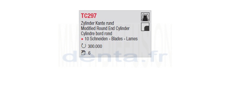 TC297 - Cylindre bord rond