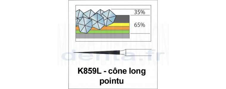 K859L - cône long, pointu