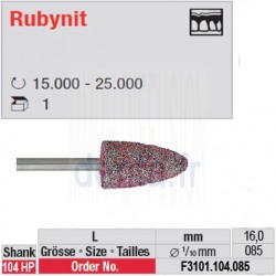 Fraise Rubynit flamme (grain fin) - F3101.104.085
