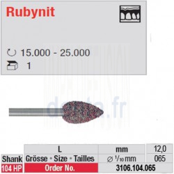 Fraise Rubynit bouton - 3106.104.065