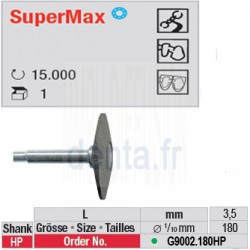 Fraise SuperMax lentille (gros grain)- G9002.180HP