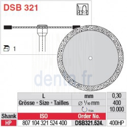 Disque diamanté dans la masse (surface marginale) - DSB321.524.400HP