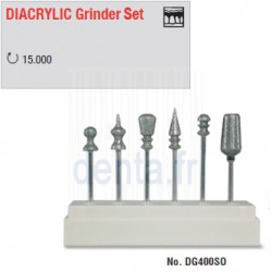Set de fraisage diamant DIACRYLIC - DG400SO