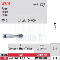 Diamant WhiteTIGER boule (grain fin) - FW801.314.014