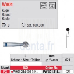 Diamant WhiteTIGER boule (grain fin) - FW801.314.021