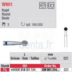 Diamant WhiteTIGER boule (gros grain) - GW801.314.023