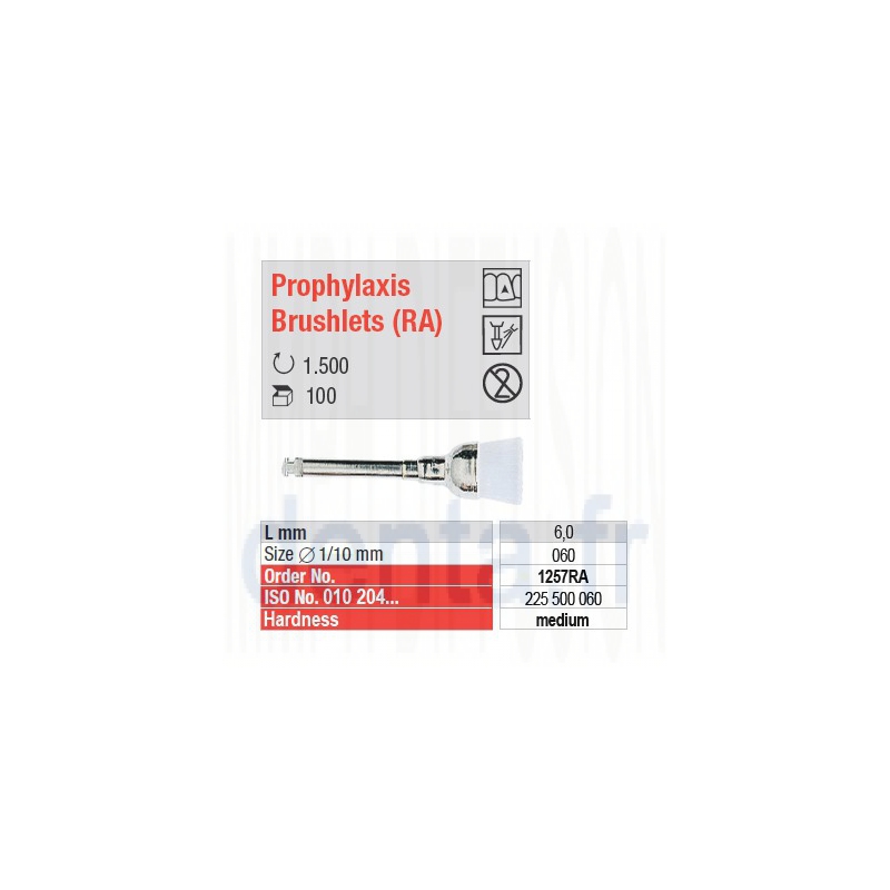  Prophylaxis Brushlets (RA) - medium - 1257RA 