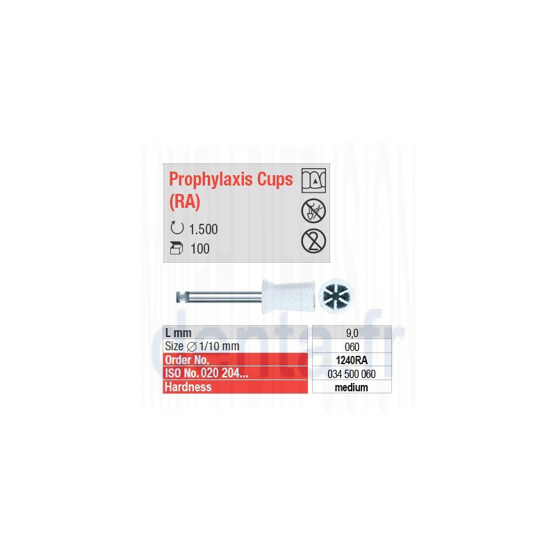  Prophylaxis Cups (RA) - 1240RA 