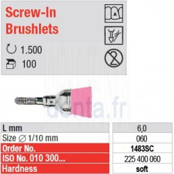  Screw-In Brushlets  - soft - 1483SC 
