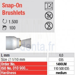  Snap-On Brushlets - medium - 1490UM 