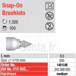  Snap-On Brushlets - medium - 1491UM 