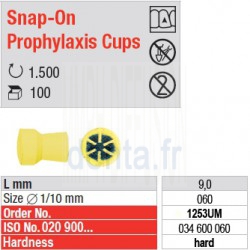  Snap-On Prophylaxis Cups - 1253UM 