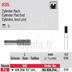 SG 835.314.016-Cylindre,bout plat